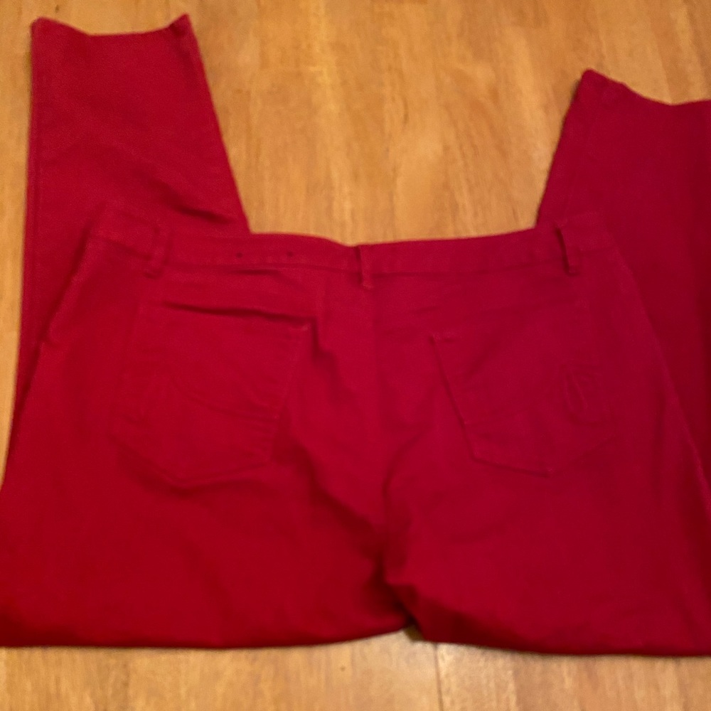 Apt 9 straight leg modem fit red denim jeans 18R pin up Swiftie Red classic - Picture 2 of 12